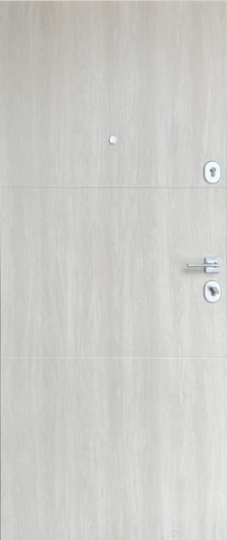 Дверь входная Tarimus Арина графит / дуб немо лате 2050х860 мм левая