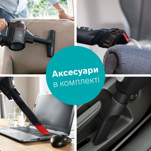Пилосос акумуляторний Bosch Unlimited 7 BCS712XXL black 