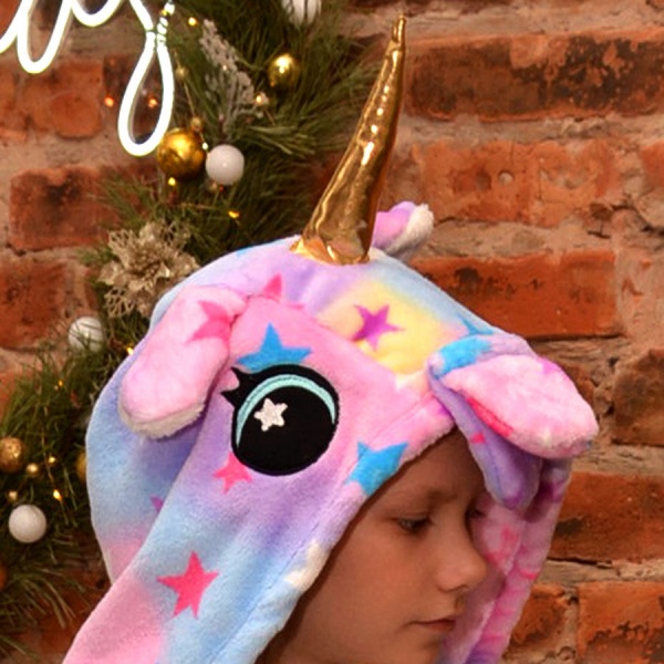 Кигуруми-пижама для девочек Blanka Единорожек р.122 фиолетовый 12829 