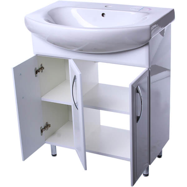 Тумба напольная Aqua Rodos Декор с умывальником Runa 70