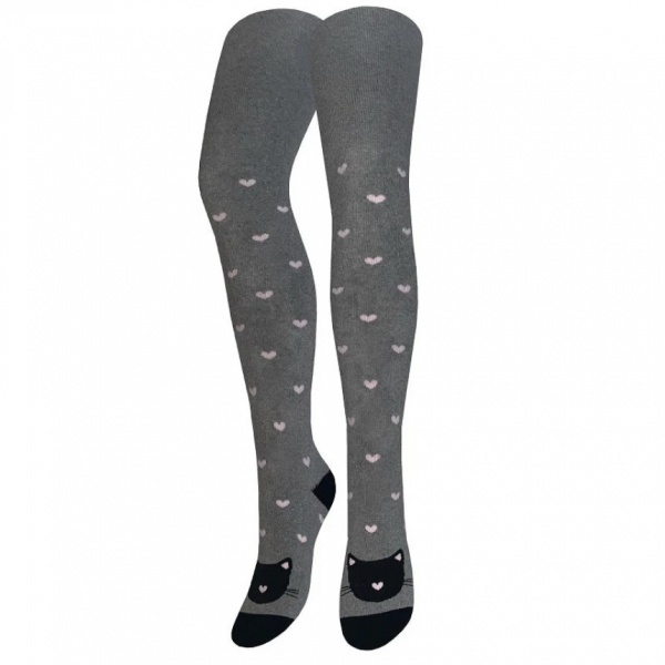 Колготки детские унисекс Легка хода 8235 р.112-120 серый меланж 