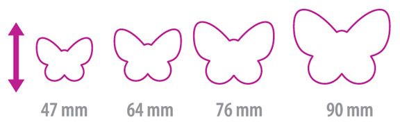 Формочки двосторонні Метелики DELICIA 4 розміри 630871 Tescoma