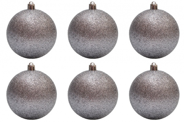 Набор елочных шаров Девилон 251307 d80 мм 6 шт./уп. 