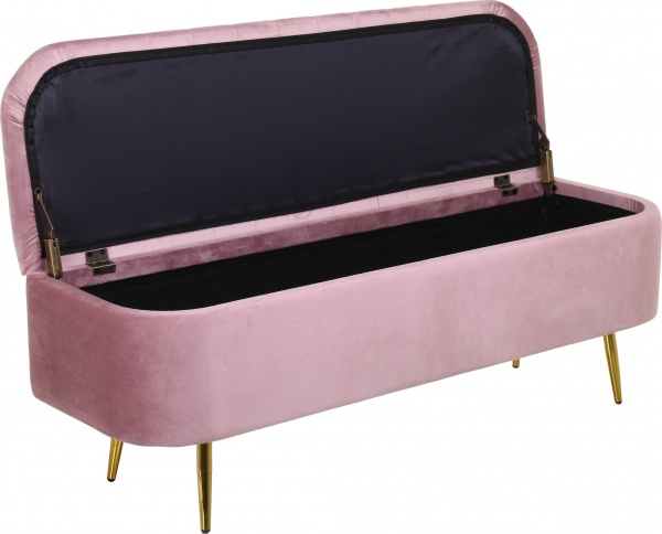 Сундук-пуф Christian пудровый 120х38х42 см 