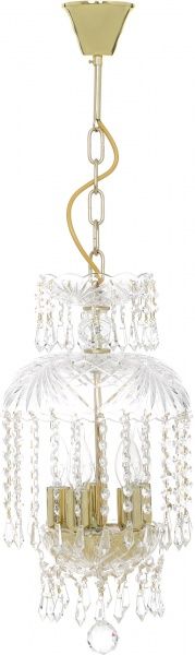 Люстра підвісна Crystal Life 5xE14 золотий SP803/05-A25GO 