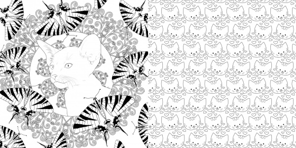 Книга-раскраска «Арт-квадрат. Кошенята» 978-617-7853-46-5