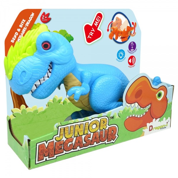 Игрушка Dragon-I Джуниор Мегазавр T-Rex рычащий и кусающий в ассортименте 80079 