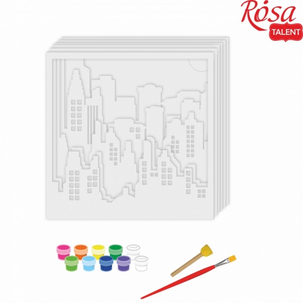 Набор для рисования картина 3D Мегаполис (N0003507) 30х30 см Rosa Talent 
