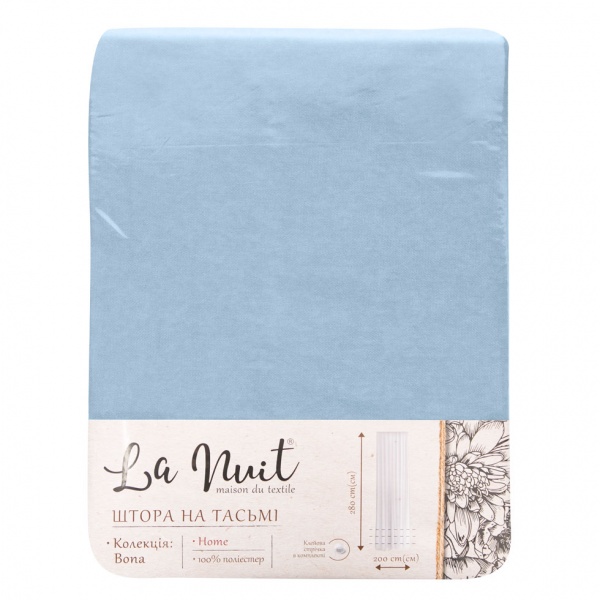 Штора BONA 150х280 блакитний La Nuit
