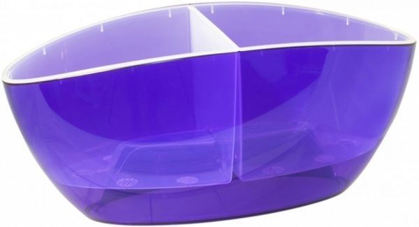 Кашпо пластикове Алеана Орхідея овальний фіолетовий (115050) 