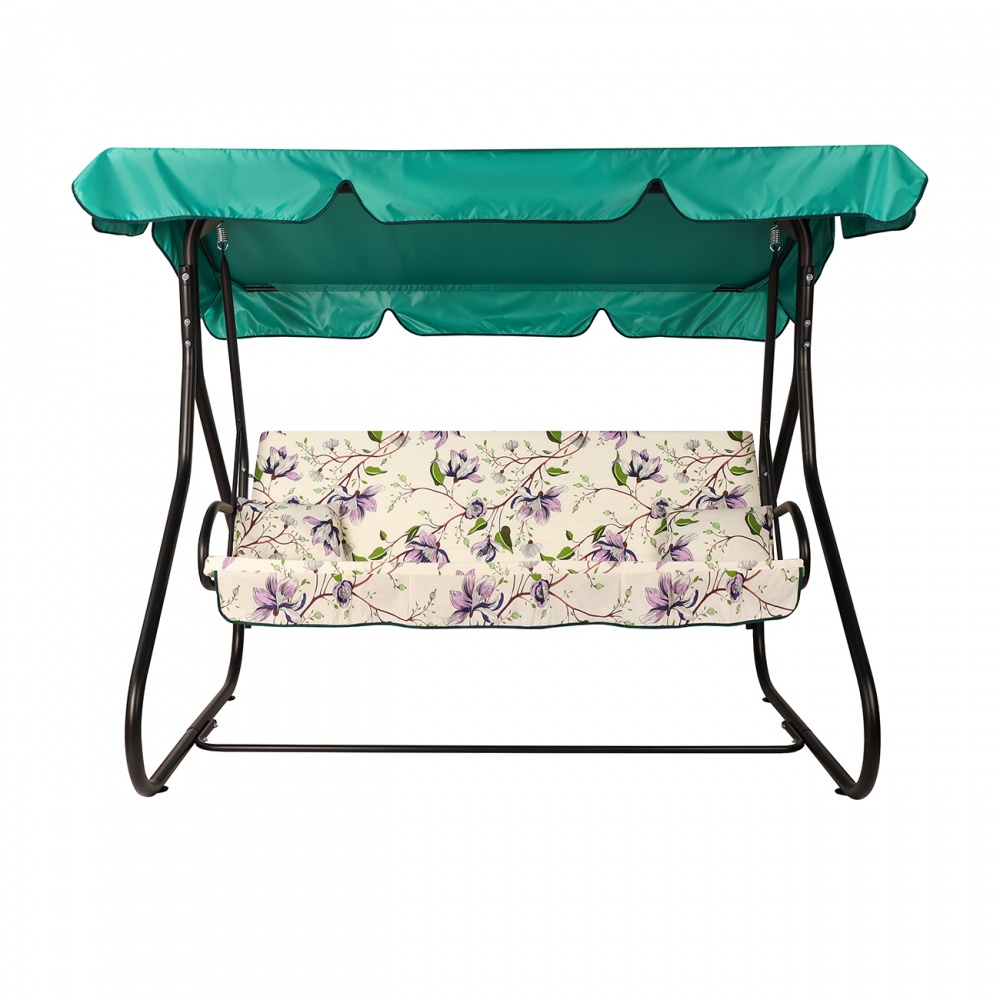 Качели Vitan Бакарди 1710х2110х1470 мм Голубые цветы на белом