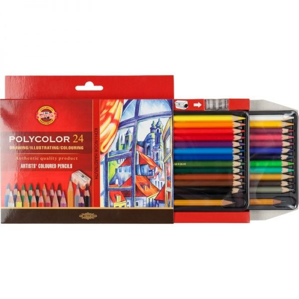 Олівці кольорові Polycolor 24 шт. 42632 Koh-i-Noor
