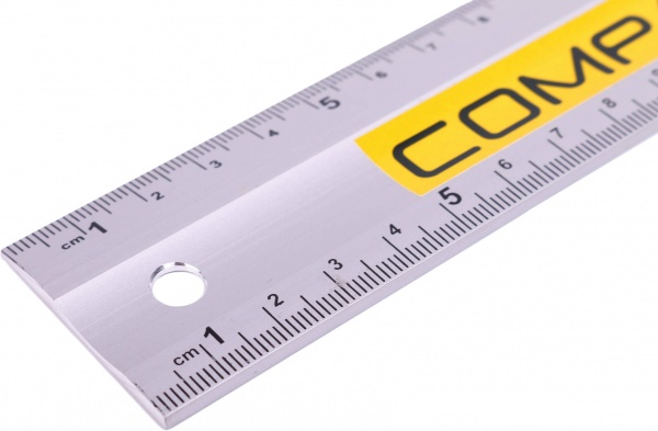 Лінійка Compass Л-300 алюмінієва анодована дві шкали 