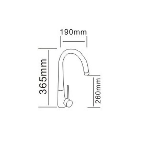 Смеситель для кухни Rozzy Jenori Rainbow RBZ444-8M