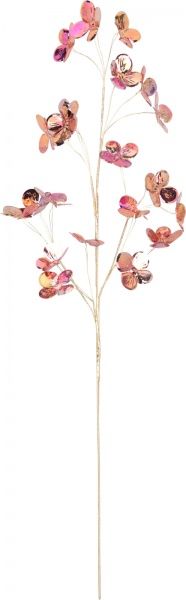 Веточка декоративная розово-золотая 10х8х67 см 
