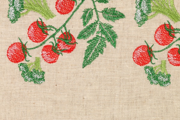 Полотенце Томаты 45x65 см белый с рисунком 