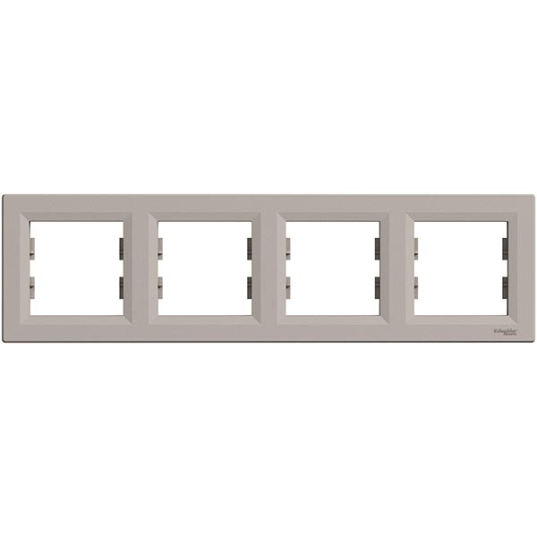 Рамка четырехместная Schneider Electric ASFORA горизонтальная бронзовый EPH5800469