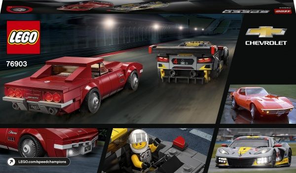 Конструктор LEGO Speed Champions Chevrolet Corvette C8.R Race Car and 1968 Chevrolet Corvette 76903