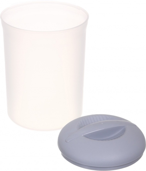 Контейнер для зберігання пластиковий 1,5 л сірий Eurogold