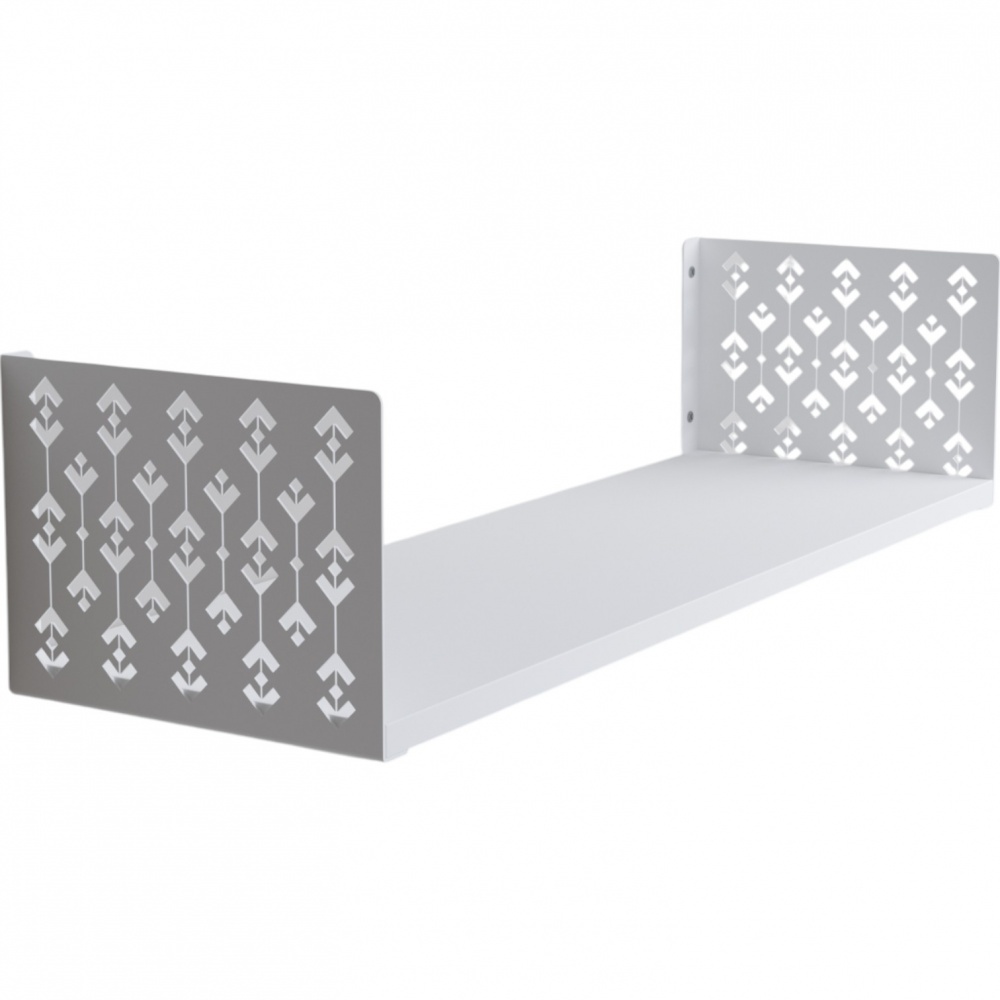 Полка навесная Metkas Home Узор 700x220x170 мм белый глянец (VPN01733 07022 11)