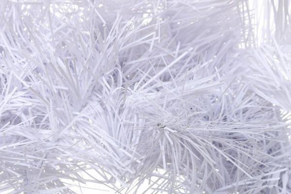 Вінок новорічний білий ПВХ d400 мм 