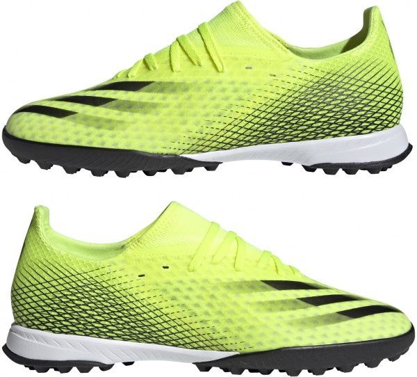 Бутсы Adidas X GHOSTED.3 TF FW6944 р. UK 9 желтый