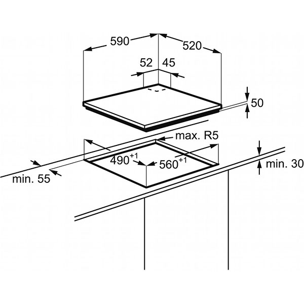 Варочная поверхность Electrolux EGD 6576 NOK