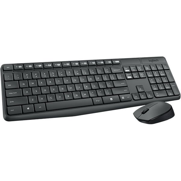 Комплект клавиатура + мышь Logitech Wireless Combo MK235 black (920-007948) 