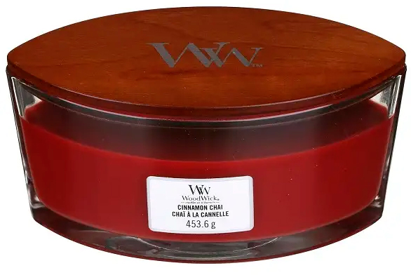 Свеча ароматическая Woodwick Ellipse Cinnamon Chai 453 г 