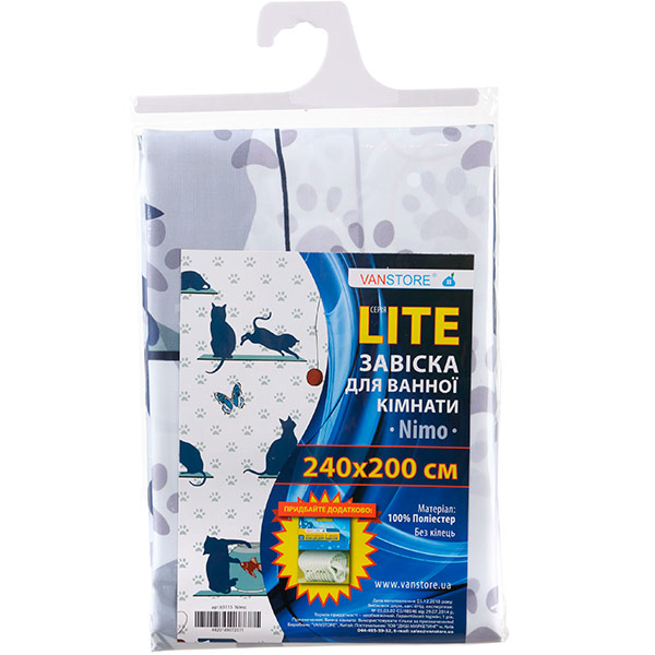 Шторка для ванны VanStore Nimo 240х200 63115