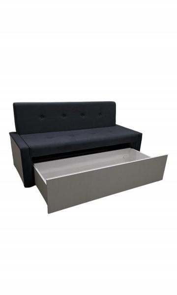 Диван кухонный Титан 1560х645/1170х820 мм дуб крафт белый / синий 