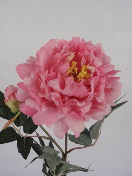 Растение искусственное Пион розовый 27307