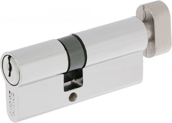 Цилиндр Bruno 40024 40x40 ключ-вороток 80 мм хром