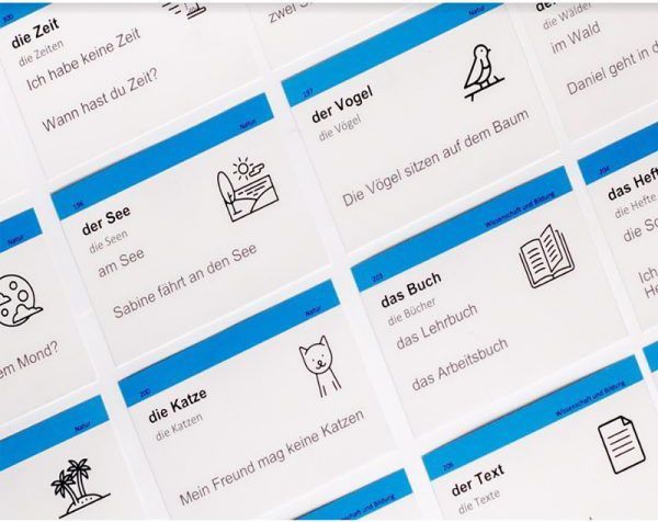Карточки обучающие «Карточки для изучения немецких слов А1» 978-617-7702-17-6