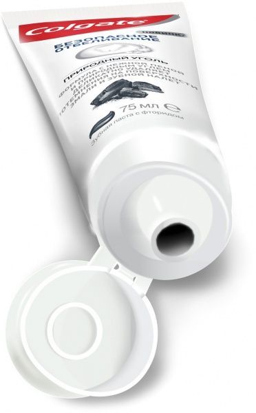 Зубна паста Colgate Безпечне Відбілювання Природне Вугілля відбілююча 75 мл