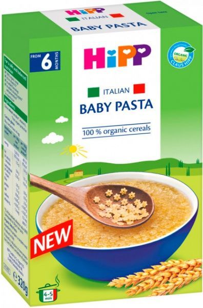 Hipp от 6 месяцев органічні макарони Зірочки 320 г 