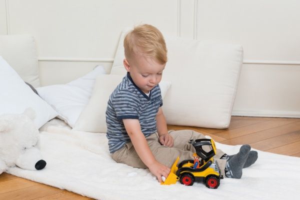 Бульдозер Lena Truckies 25 см с фигуркой водителя 1622