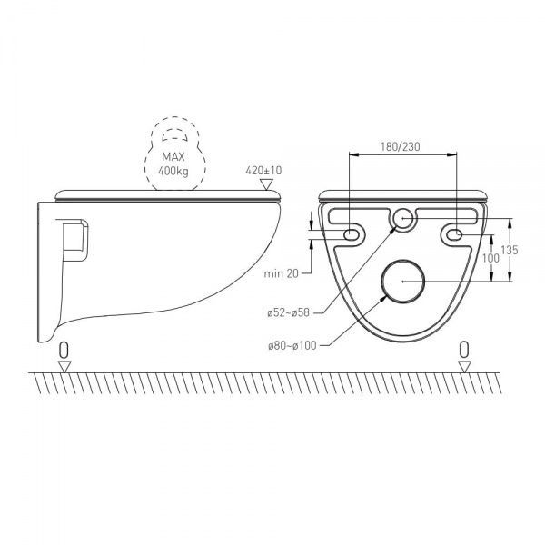 Комплект инсталляции Imprese i1220 3 в 1