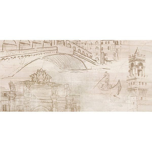 Плитка Golden Tile Savoy Coliseum бежевий декор №6 401361 30x60 