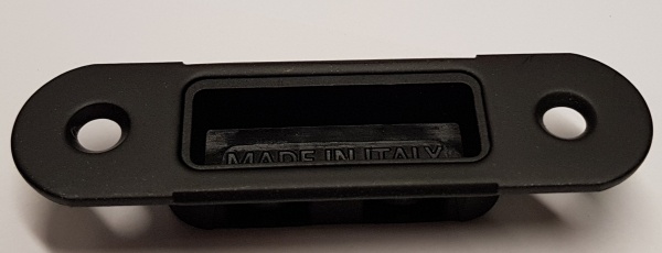 Планка ответная STV черная 80 мм 22 мм для магнитного замка