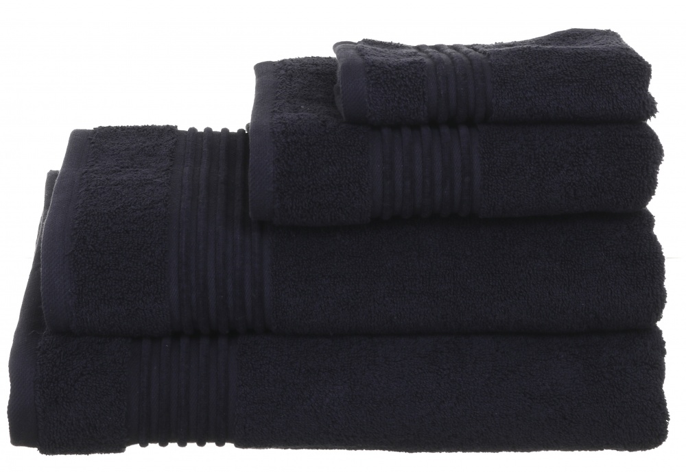 Рушник махровий Meda 30x50 см чорний La Nuit