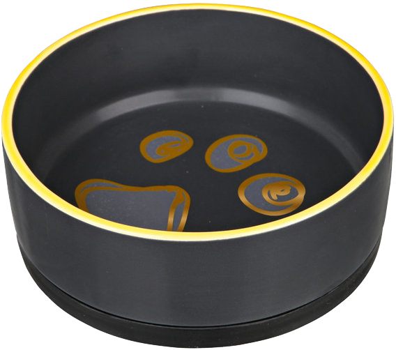 Миска Trixie для собак Jimmy с лапками керамическая резиновая основа 0,7 л 16 см (24778)