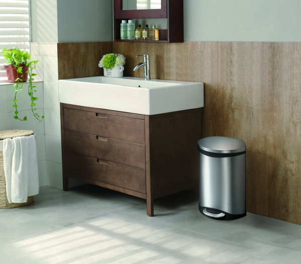 Ведро с педалью Eko SHELL 6 л хром