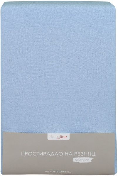 Простирадло на резинці 160x200 см блакитний Homeline 