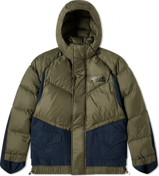 Пуховик Nike M NRG SACAI PARKA CT3269-355 р.M зеленый