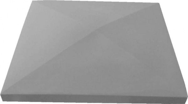 Кришка на стовп 445x445x70 мм сірий ЕПК МОДЕРН 