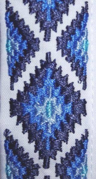 Вышиванка для мальчиков Эдельвика 151-20/09 с синей вышивкой р.116 белый 