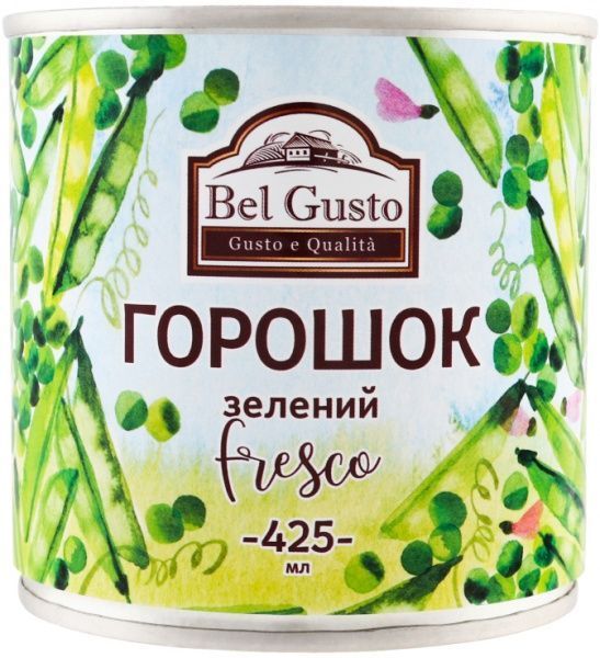 Горошек Bel Gusto зеленый 425 мл