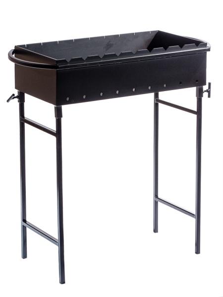 Мангал Metalzavod 9-3N на 9 шампуров 3 мм со съемными ножками