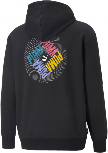 Джемпер Puma SWxP Graphic Hoodie TR 53566001 р. XL черный
